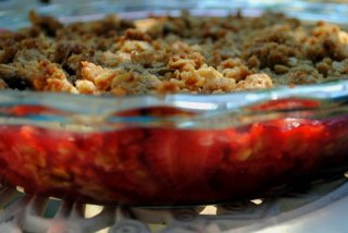 Strawberry crisp side