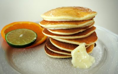 SWEDISH PANCAKES with Lime, Orange or Lemon Sugar