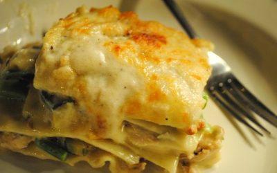 DEEP-DISH CHICKEN ASPARAGUS LASAGNA