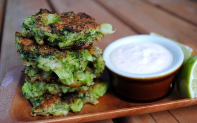 BROCCOLI PARMESAN FRITTERS