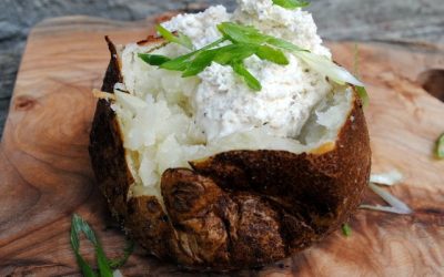 BAKED POTATOES WITH WHIPPED FETA
