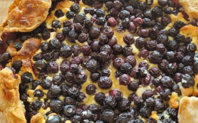 BLUEBERRY BASQUE CHEESECAKE