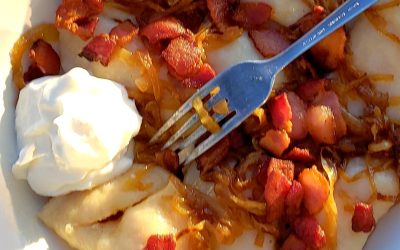 HOMEMADE CHEDDAR PEROGIES