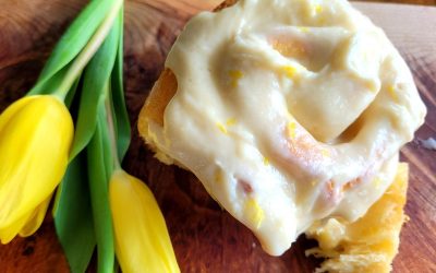 LEMON SUGAR ROLLS with Cream Cheese Icing