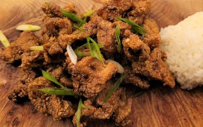 CRISPY HAWAIIAN GARLIC CHICKEN