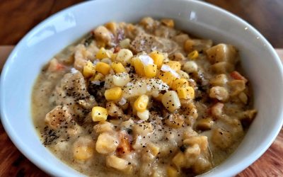CROCK POT CORNY VEGGIE CHOWDER